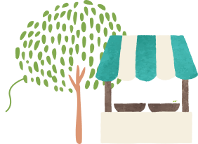 八百屋のイラスト